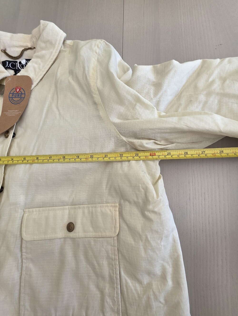 J.Crew Women’s Cropped Barn Jacket™ in ripstop cotton Sz XL $228 Cream - Picture 10 of 11